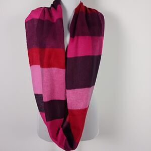 Cashmink V. Fraas Germany Infinity Scarf Red Pink Purple Gradient Soft Luxury